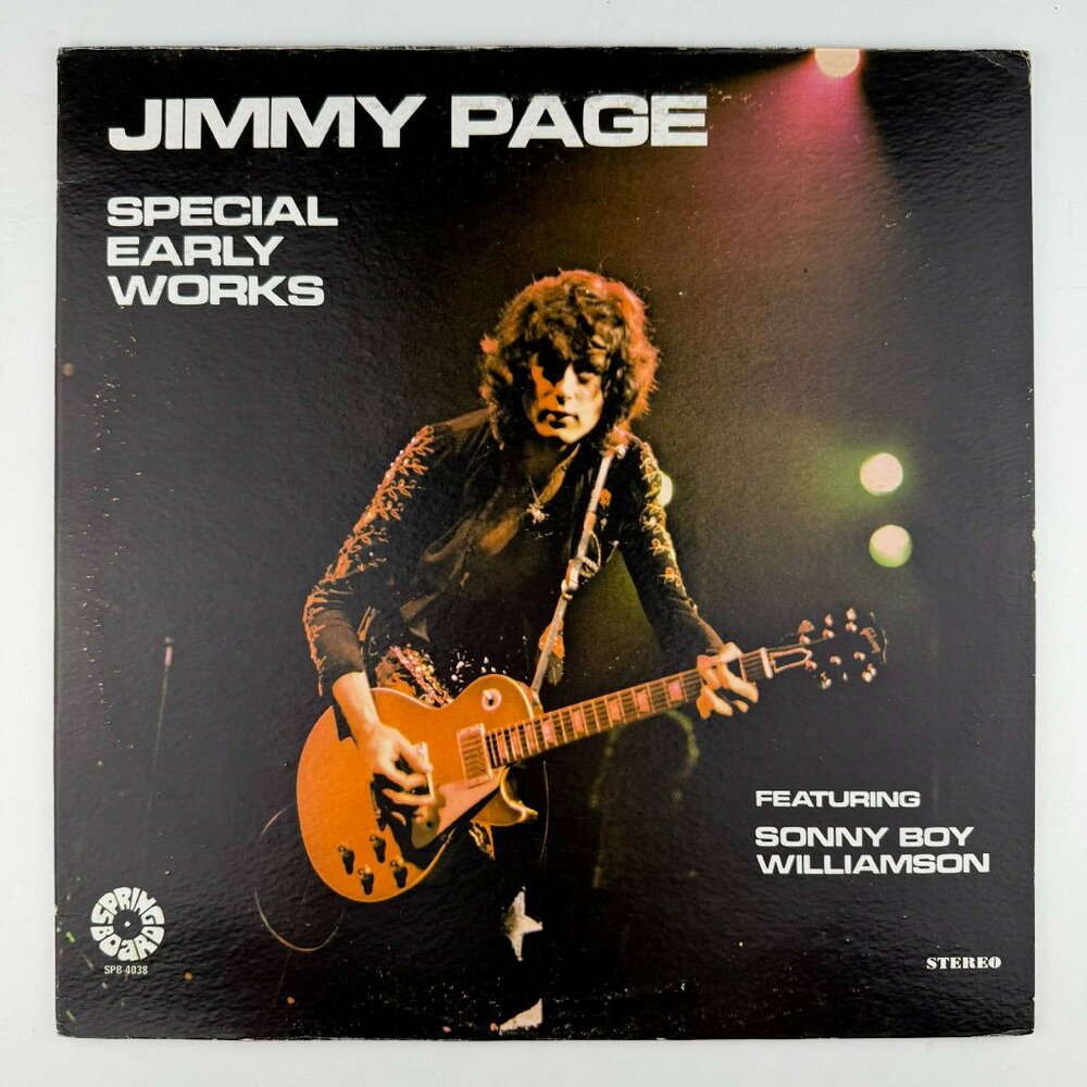 Jimmy Page of Led Zeppelin Special Early Works vinyl record LP NM M-